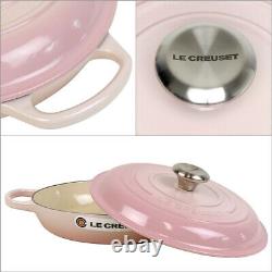 Le Creuset Signature Round Cast Iron 26cm SHELL PINK New
