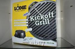 Lodge Cast Iron Kickoff Round 12 in Grill L12RG C1300 NIB