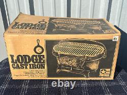 Lodge Cast Iron Sportsman Grill Wildlife Duck Series USA Made New In Box