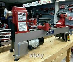 Lumberjack Mini Lathe 5 Speed For Wood Turning Heavy Duty Cast-iron Bed 230V