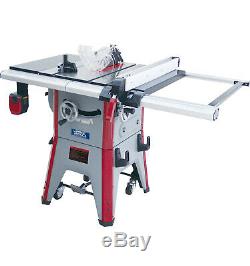 Lumberjack Professional Cast Iron Table Saw with 1800W Motor and Built in Laser