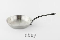 Mauviel M'Cook Stainless Steel Skillet Frying Pan Cast Iron Handle 8 10 9.5 12