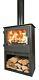 Multifuel Stove Woodburning Scafell Log Box Fire Modern Wood burner 8kW