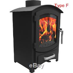 Multifuel Woodburner Stove Wood Burning Log Burner Modern Fire Fireplace New
