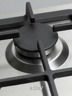 MyAppliances REF28928 70cm Stainless Steel Gas Hob with Cast Iron Pan Stands