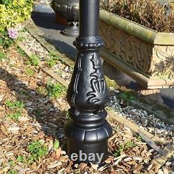NEW 2.3m Black Victorian Lamp Post & Lantern Set Outdoor Lighting