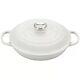 NEW Le Creuset Signature Enameled Cast Iron Braiser Lid 3.5qt Matte White No Box