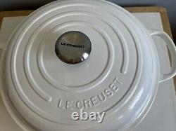 NEW Le Creuset Signature Enameled Cast Iron Braiser Lid 3.5qt Matte White No Box