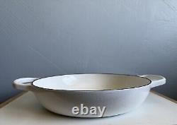 NEW Le Creuset Signature Enameled Cast Iron Braiser Lid 3.5qt Matte White No Box