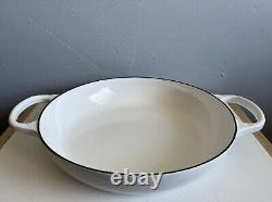 NEW Le Creuset Signature Enameled Cast Iron Braiser Lid 3.5qt Matte White No Box