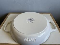 NEW Le Creuset Signature Enameled Cast Iron Braiser Lid 3.5qt Matte White No Box