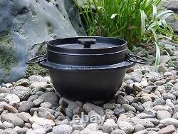 NEW Rice Pot for 2-cups Nanbu Tekki Cast Iron 26.0×20.0×11.5cm from Japan
