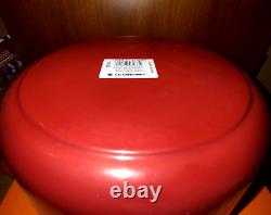 NIB Le Creuset Round Cast Iron Cocotte Dutch Oven 3.5Qt Cerise Red Second Choix