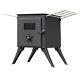 NJ Cold Rolled Steel Portable Wood Stove Burner Cooker Heater Camping