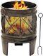 New Garden Heater Patio Chiminea BBQ Large Cast Iron Outdoor Burner Rustproof UK