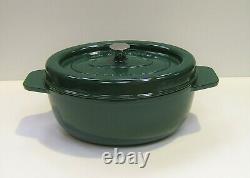 New Godin French Oval Green Cast Iron Casserole Induction Stockpot 36cm 6 Ltr