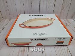 New Le Creuset Signature Oval Baker 1 qt Enameled Cast Iron Turquoise in Box