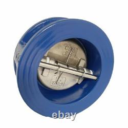 New PRM 6 Inch Dual Plate Cast Iron Wafer Style Check Valve Viton Seat