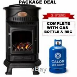 New Provence Calor Portable Mobile Heater Complete With Full Gas Bottle & Reg