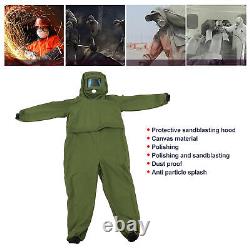 New Sand Blasting Suit Protective Hood Prevent Dust Splash Work For Cast Iron Sh