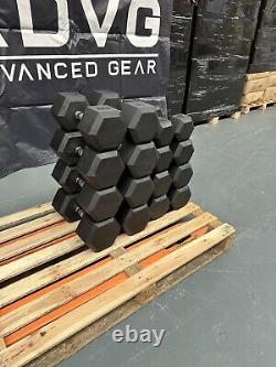 New Sealed Box of Hex Dumbells 10kg-30kg (335kg in total)