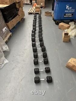 New Sealed Box of Hex Dumbells 10kg-30kg (335kg in total)