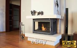 OLIWIA 18 Three sided Cast Iron Wood/Log Burning Fireplace insert Wood burner