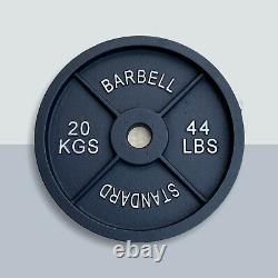 Old School Cast iron Weight Plates Fits Olympic Barbell 30 X 15kg (450kg)