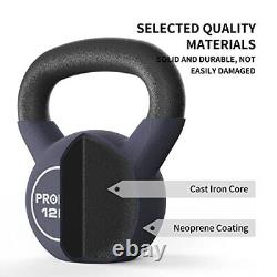 PROIRON Kettlebell 12kg Cast Iron Neoprene Coated Home Gym Strength Training