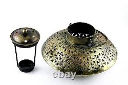 Pack of 1 Incense Holder Cast Iron Degchi Style Of Antique Golden- 600 Grams