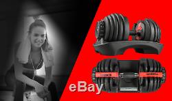 Pair Of HyGYM Premium Adjustable Dumbbells 24KG Multi Gym Adjustable Weights Gym