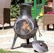 Panama LA HACIENDA Cast Iron Chiminea Garden Patio Heater Log Burner