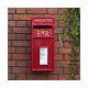 Post Box Red ER with Lock Royal Mail Design Wall Mounted Mailbox Cast Iron