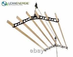 Pulley Clothes Airer Dryer Ceiling Laundry 6 Lath Rack Maid Victorian Maiden