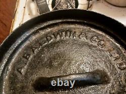 Rare Antique Baldwin New Orleans Cast Iron Spider Skillet Super Wow