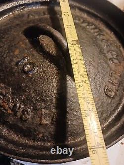 Rare Antique Baldwin New Orleans Cast Iron Spider Skillet Super Wow