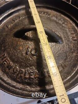 Rare Antique Baldwin New Orleans Cast Iron Spider Skillet Super Wow