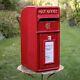 Red Cast Iron Post Box CR