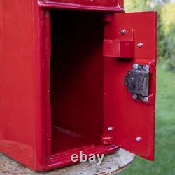 Red Cast Iron Post Box CR