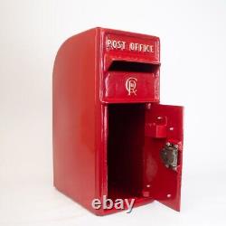 Red Cast Iron Post Box CR