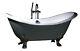 Roll Top Double Slipper Cast Iron Bath NO TAP HOLES+ Complete Package Deal
