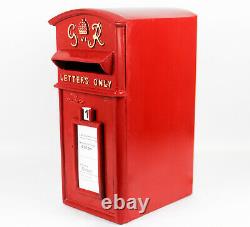 Royal Mail Cast Iron Pillar Red GR Post Box Option on Stand/Wall Mount ER VR