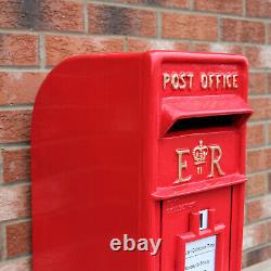 Royal Mail Post Box Cast Iron Pillar ER Floor Stand Mail Wall Mount Postal