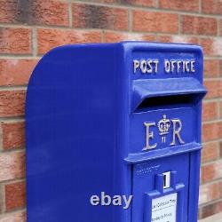 Royal Mail Post Box Cast Iron Pillar ER Office Letter Mail Wall Mount Postal