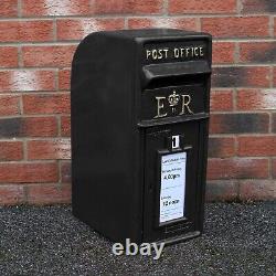 Royal Mail Post Box Cast Iron Pillar ER Office Letter Mail Wall Mount Postal