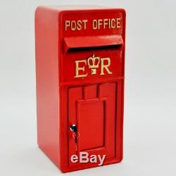 Royal Mail Post Box ER II Pillar Box Red Cast Iron Post Office Letter Box