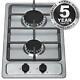 SIA SSG302SS 30cm Domino Gas Hob In Stainless Steel LPG Kit & Cast Iron Stands