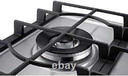 Samsung NA75J3030AS/EU 5 Burner Gas Hob with Cast Iron Grates Stainless Steel