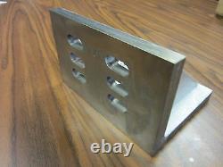Slotted Angle Plate webbed End 8x6x5 high tensil cast iron accurate ground-new