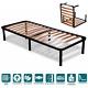 Small Double Folding Bed Frame 4ft x 6ft3 size 120x190 cm with Beech Wood Slats